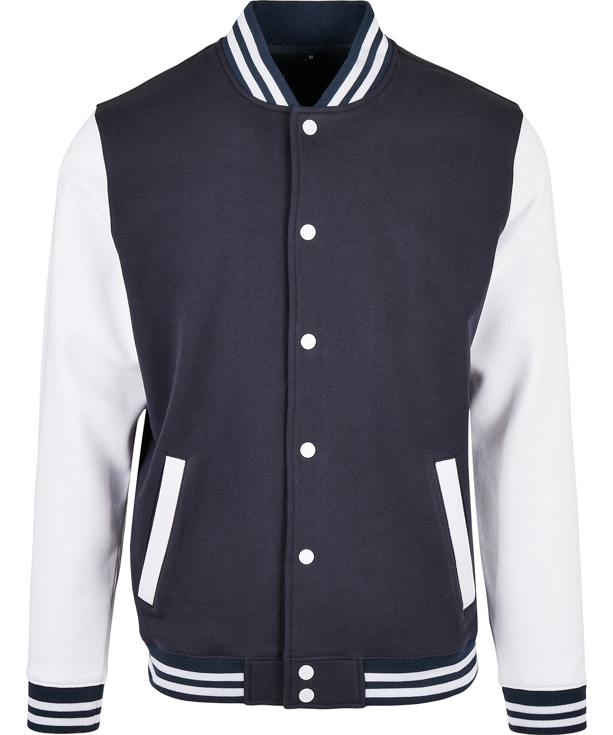 Basic college jacket - Navy/White