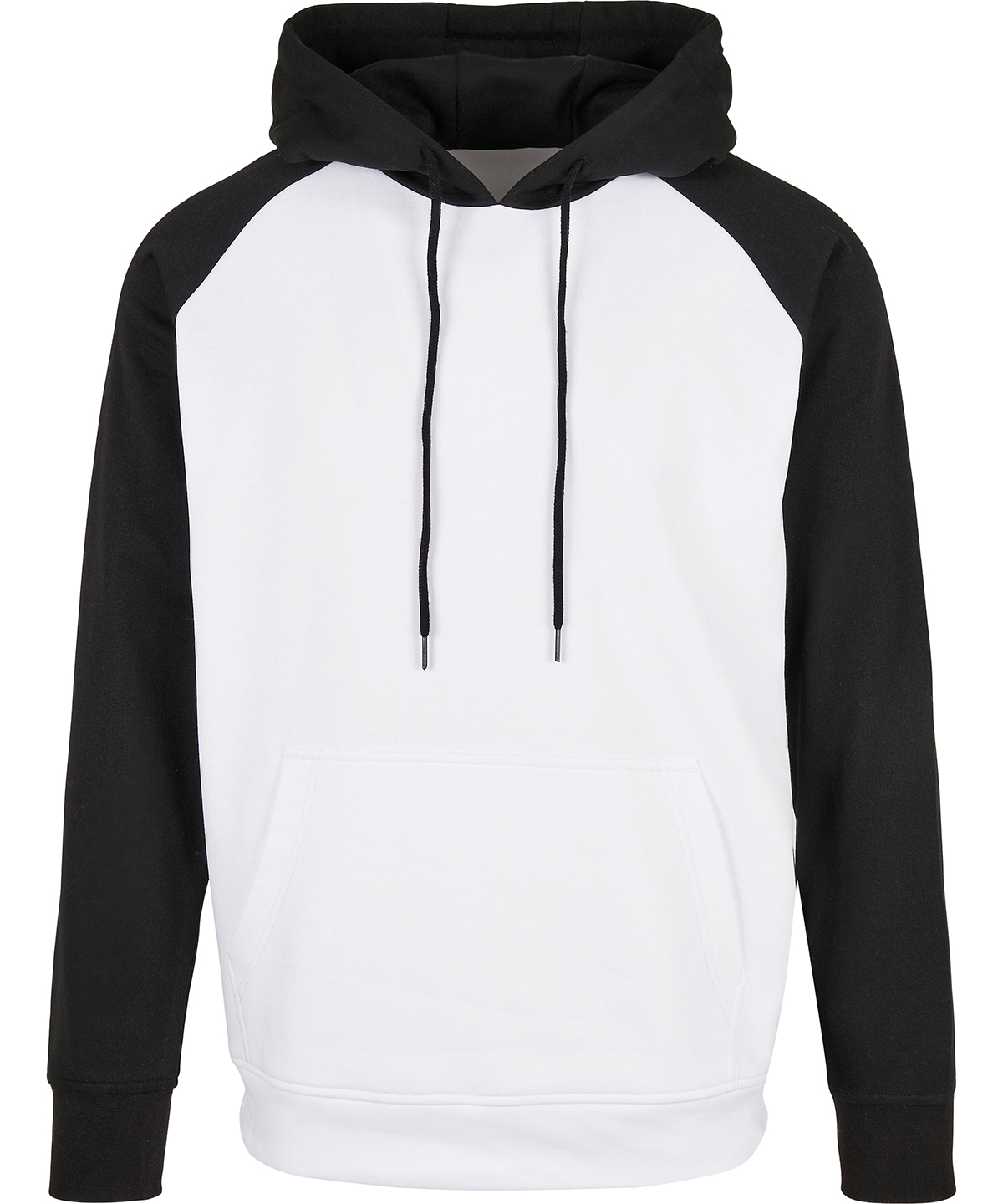 Basic raglan hoodie - White/Black