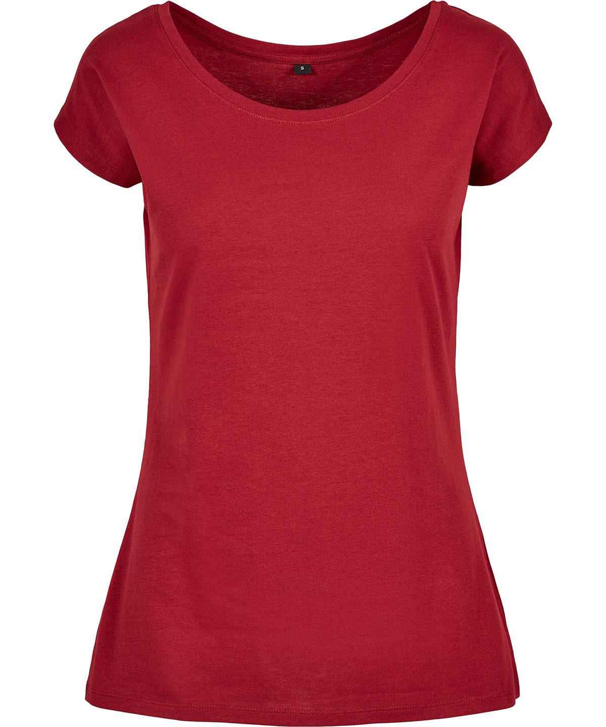 Women's wide neck tee - Burgundy