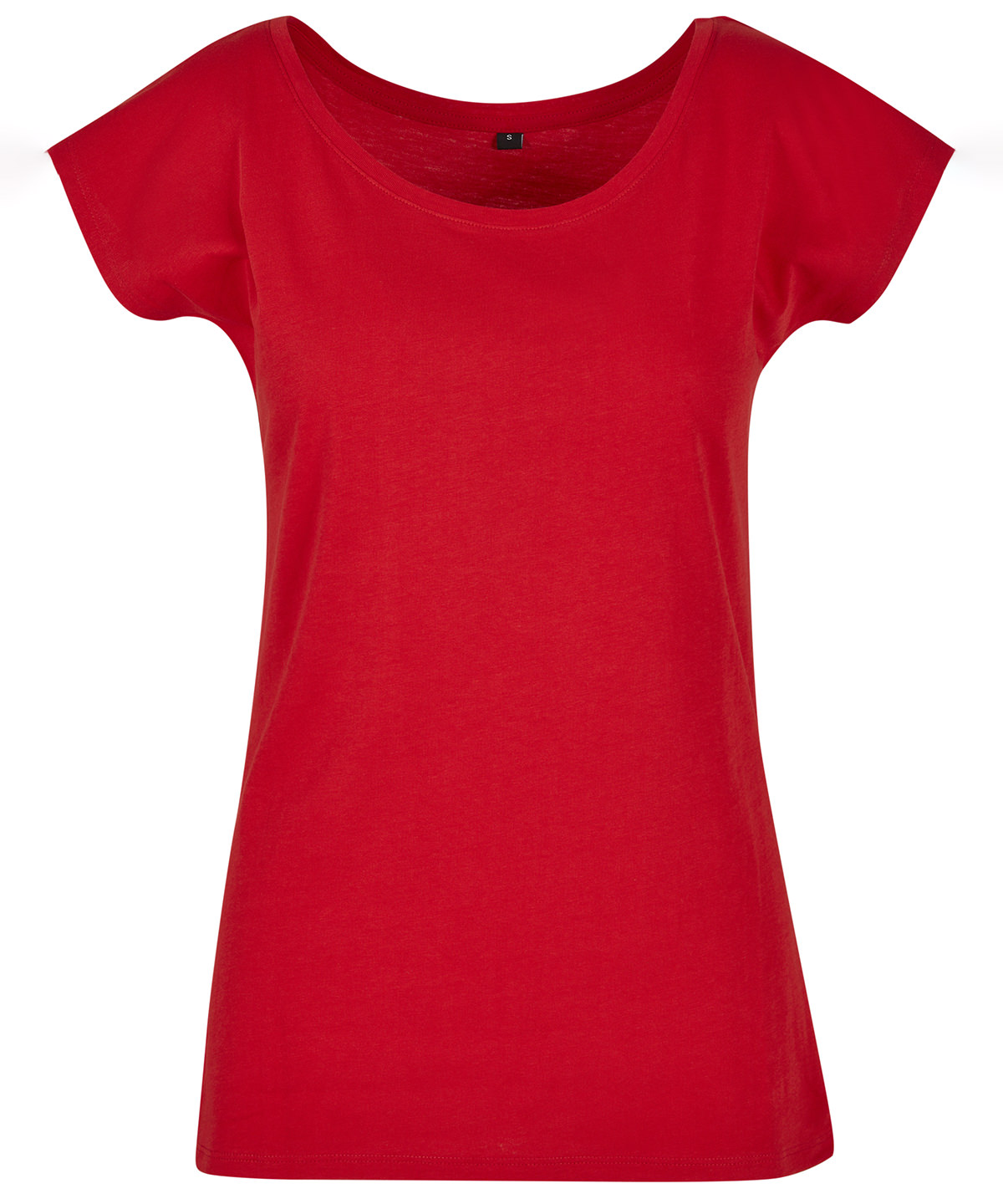Women's wide neck tee - City Red