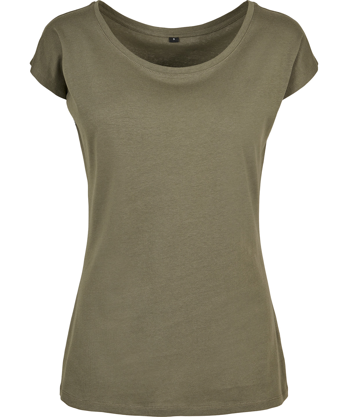 Women's wide neck tee - Olive