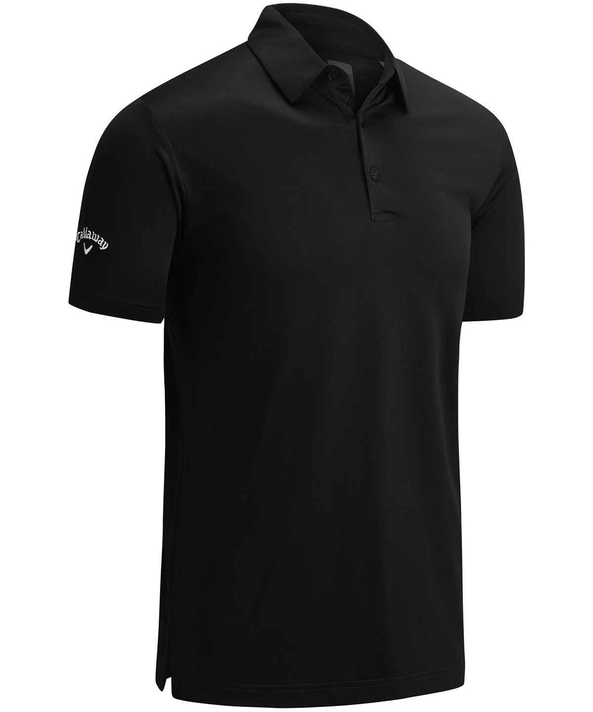 Swing Tech™ solid polo - Caviar (Black)
