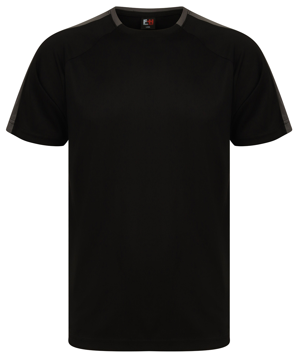 Finden + Hales Unisex Team T-Shirt - Black/Gunmetal Grey