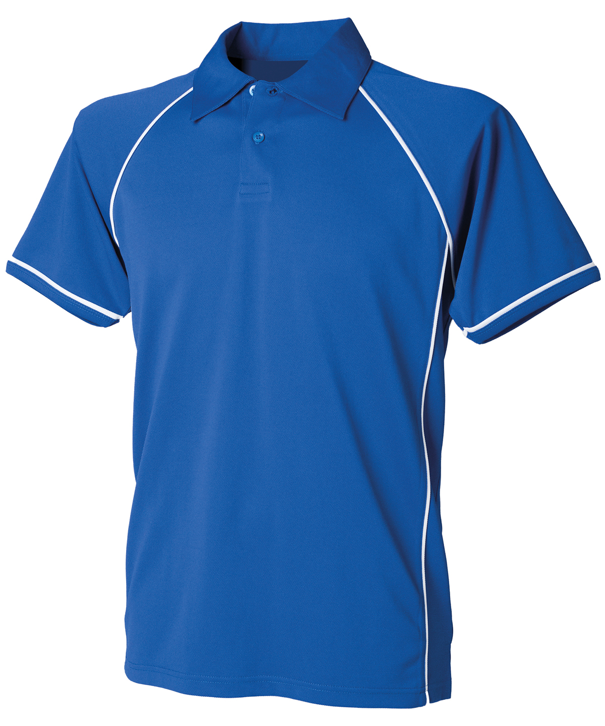 Finden + Hales Kids Performance Piped Polo Shirt - Royal/White