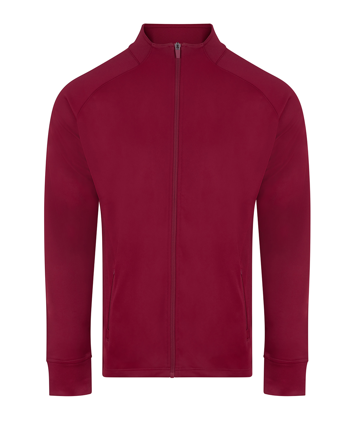 Finden + Hales Knitted Tracksuit Top - Burgundy