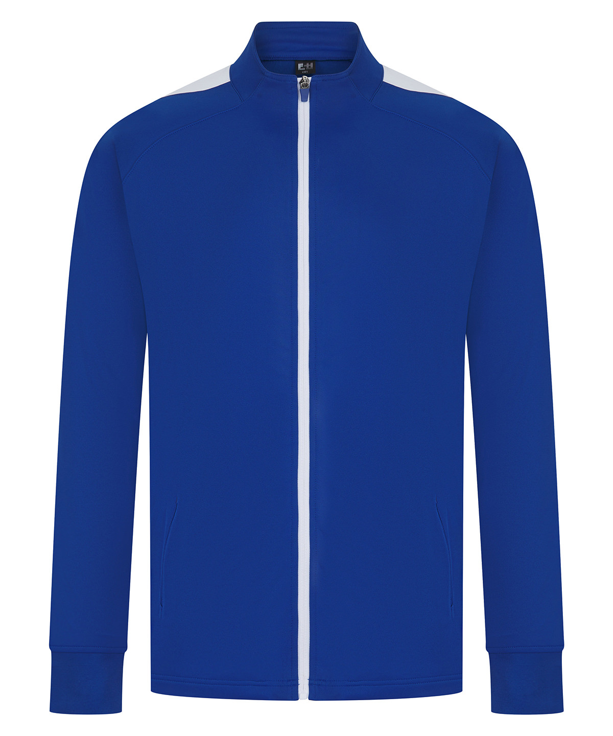 Finden + Hales Knitted Tracksuit Top - Royal/White