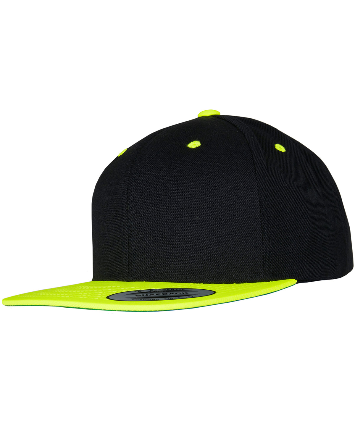 The classic snapback 2-tone (6089MT) - Black/Neon Yellow