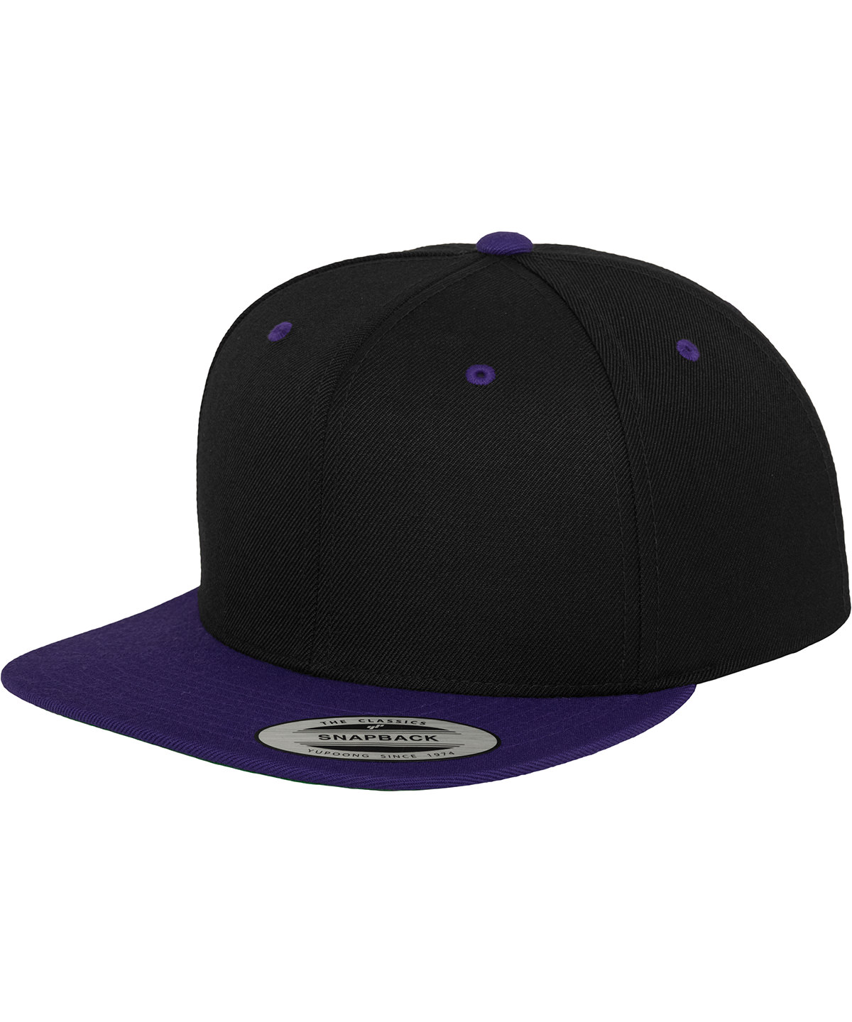 The classic snapback 2-tone (6089MT) - Black/Purple