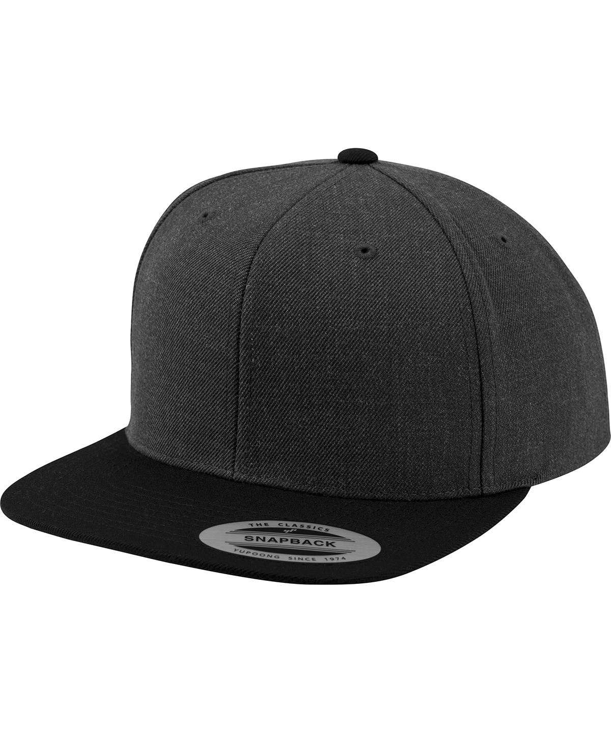 The classic snapback 2-tone (6089MT) - Charcoal/Black