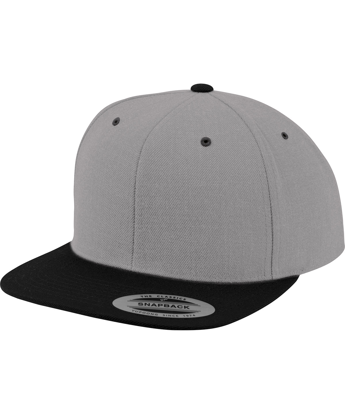 The classic snapback 2-tone (6089MT) - Heather/Black