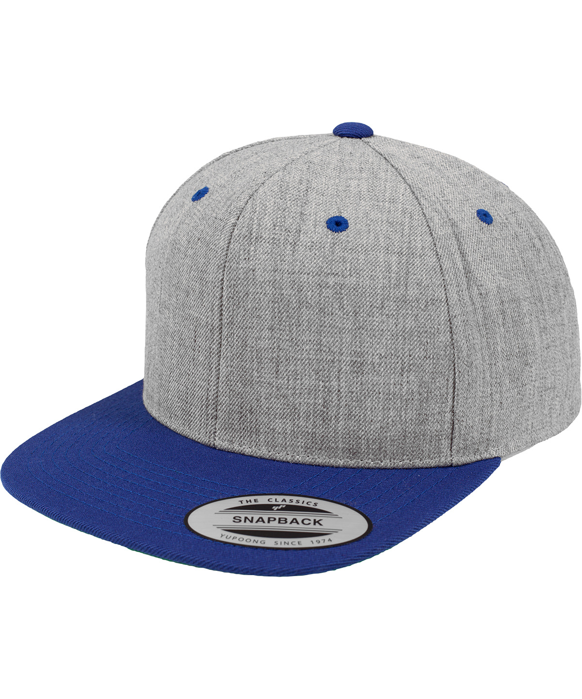 The classic snapback 2-tone (6089MT) - Heather/Royal