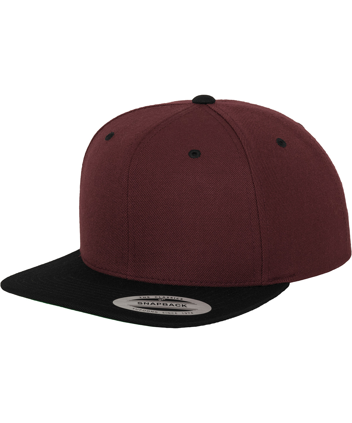The classic snapback 2-tone (6089MT) - Maroon/Black