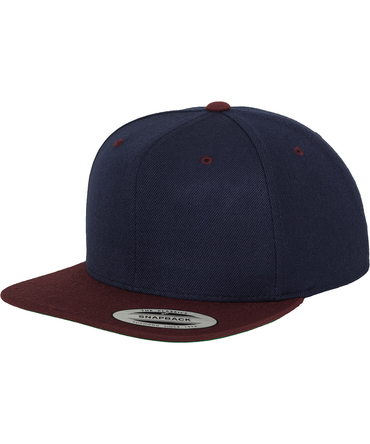 The classic snapback 2-tone (6089MT) - Navy/Maroon