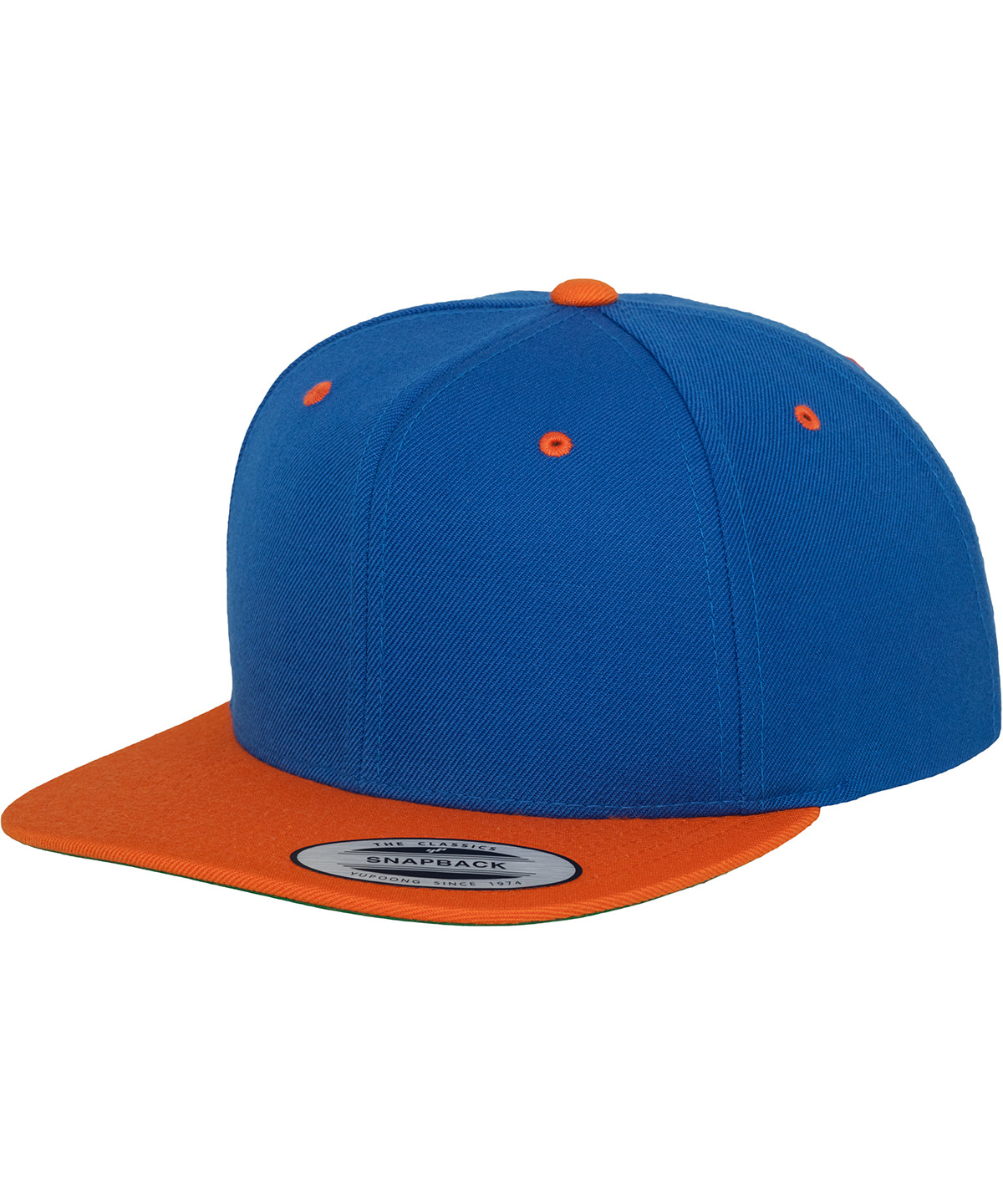 The classic snapback 2-tone (6089MT) - Royal/Orange