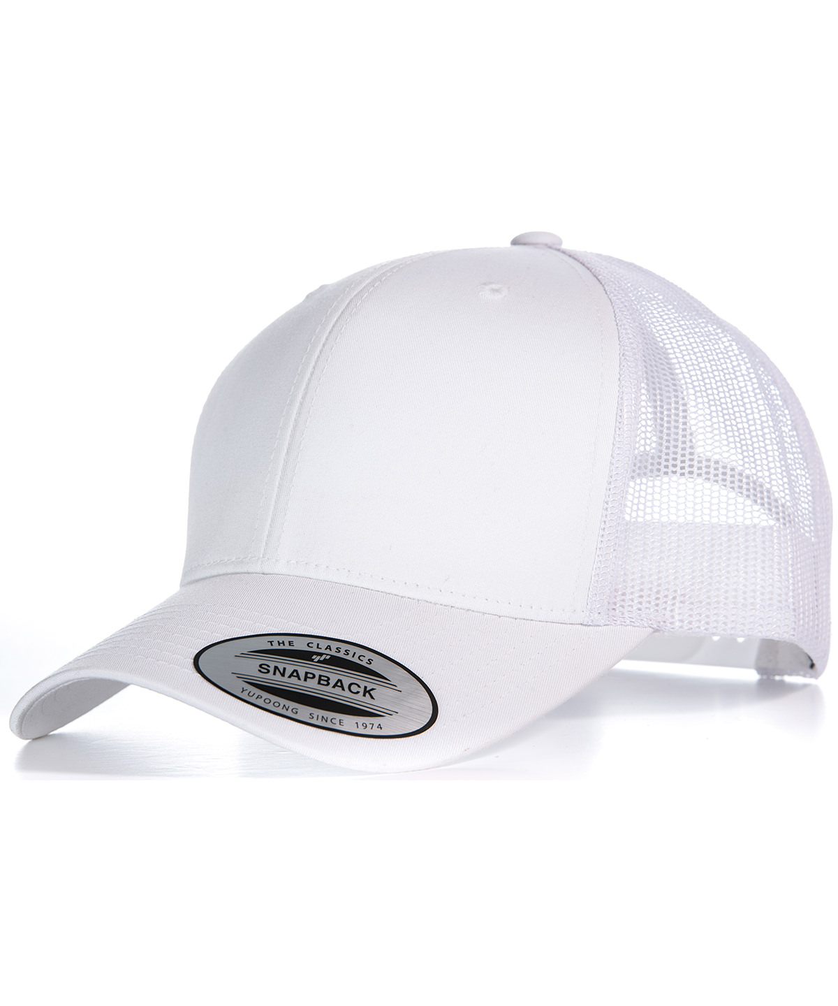 Retro trucker cap (6606) - White/White