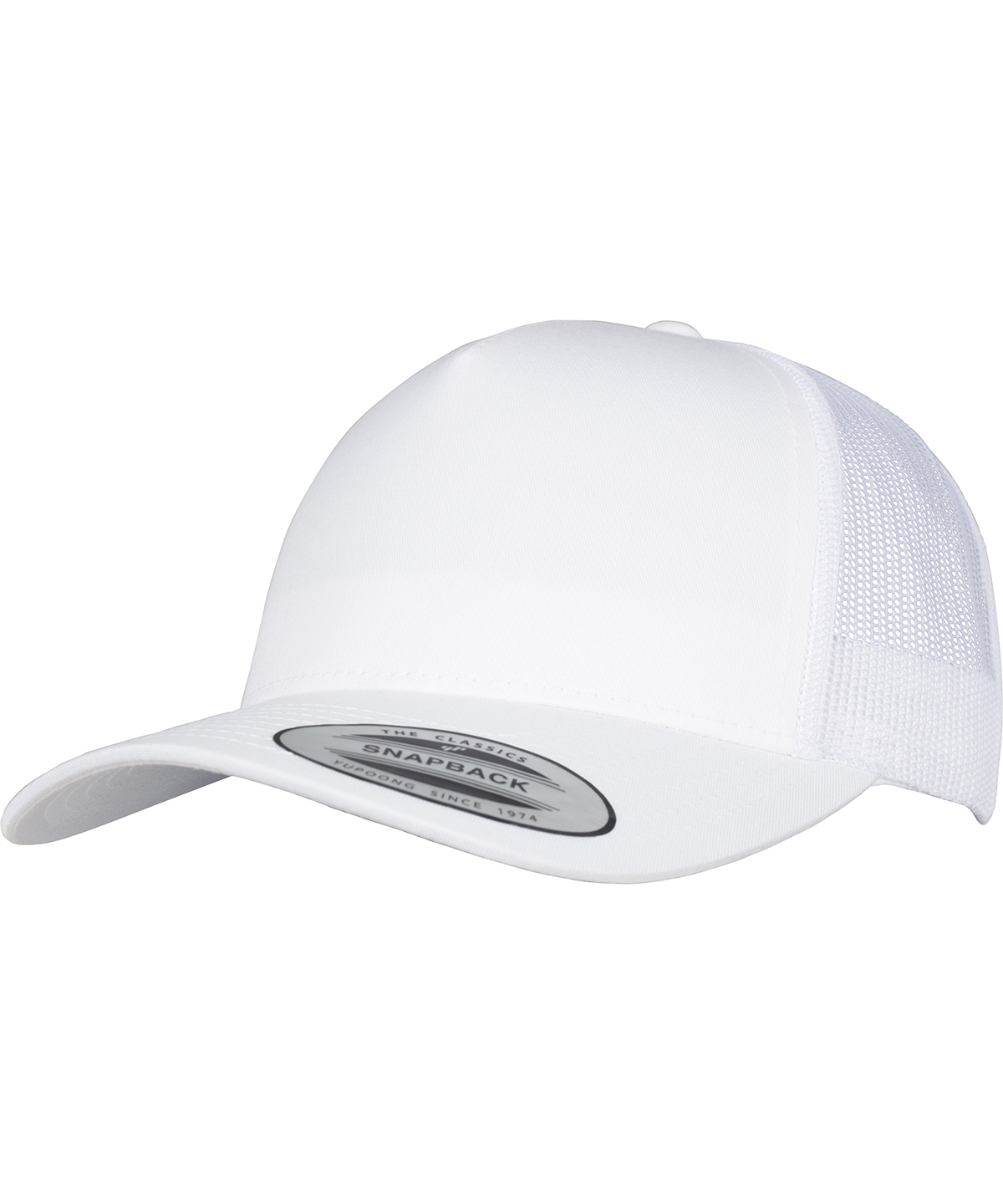 5-Panel retro trucker cap (6506) - White