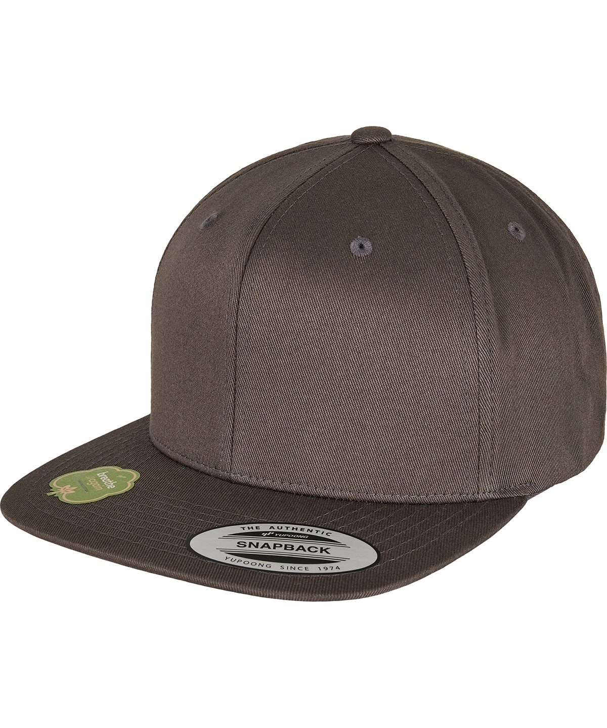 Organic cotton snapback (6089OC) - Dark Grey