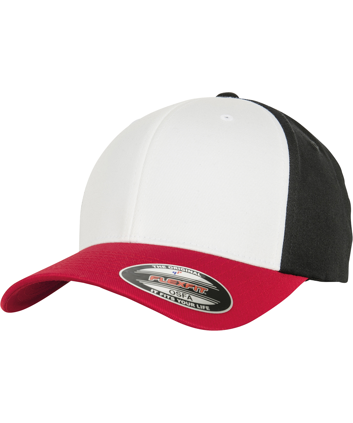 3-tone Flexfit (6277TT) - Red/White/Black