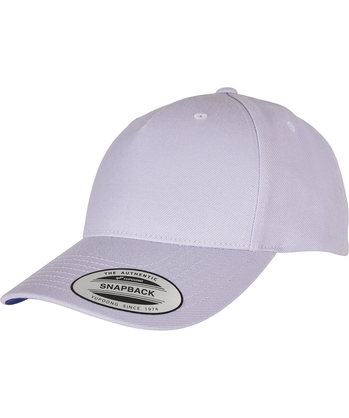 YP classics 5-panel premium curved visor snapback cap (5789M) - Light Purple