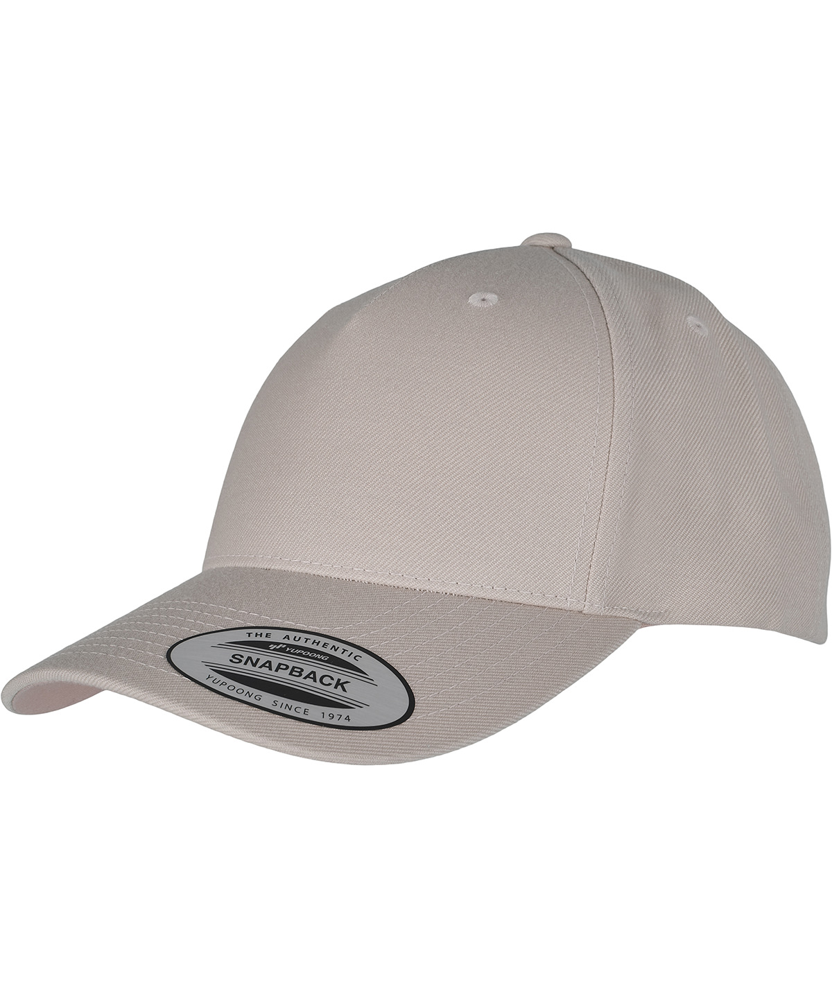 YP classics 5-panel premium curved visor snapback cap (5789M) - Stone