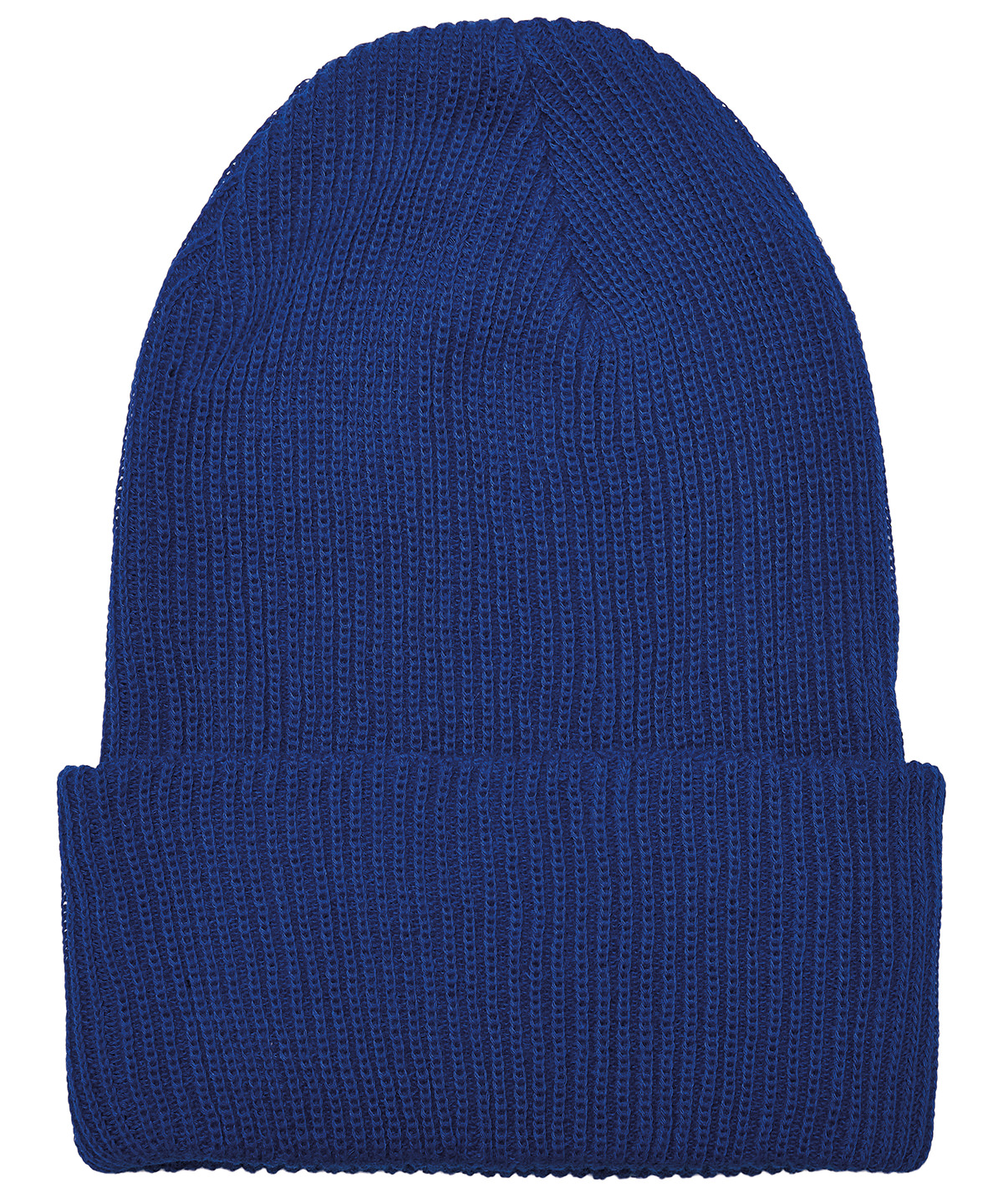 Recycled yarn ribbed knit beanie (1504RY) - Royal Blue