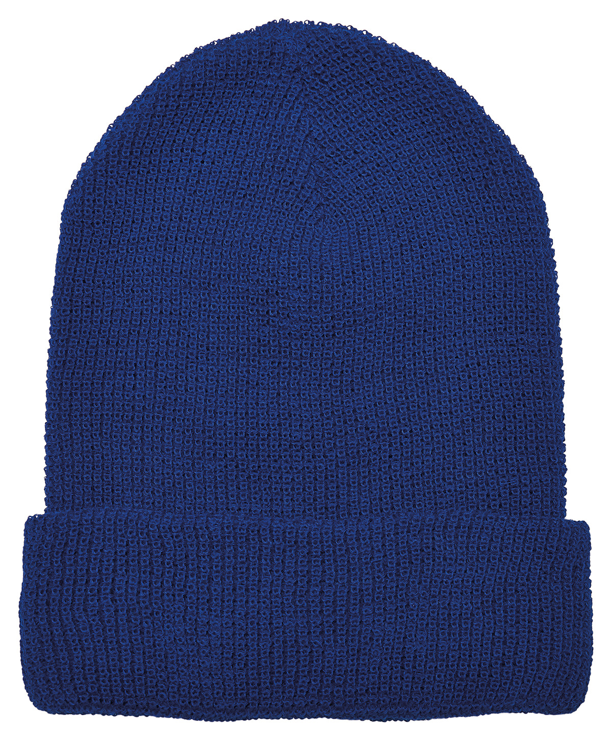 Recycled yarn waffle knit beanie (1505RY) - Royal Blue