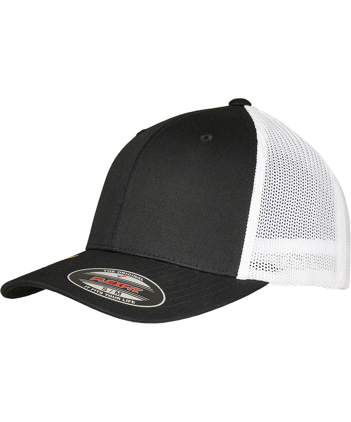 Flexfit trucker recycled mesh (6511RM) - Black/White