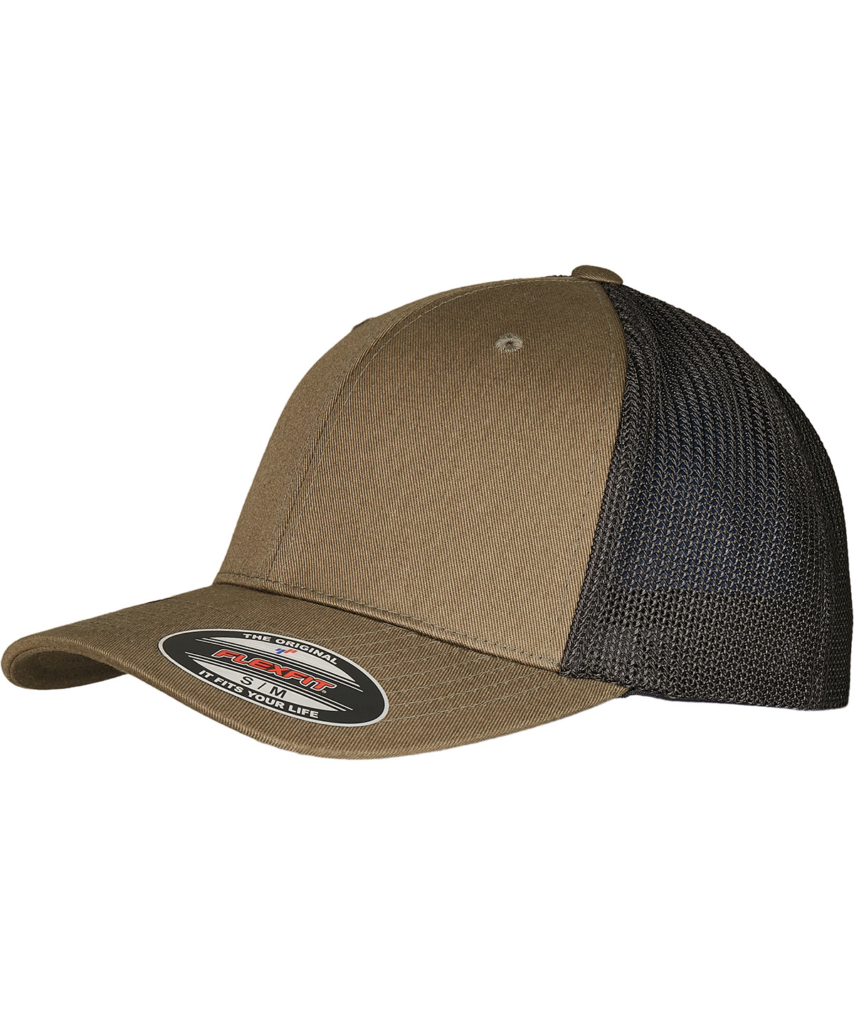 Flexfit trucker recycled mesh (6511RM) - Olive/Black