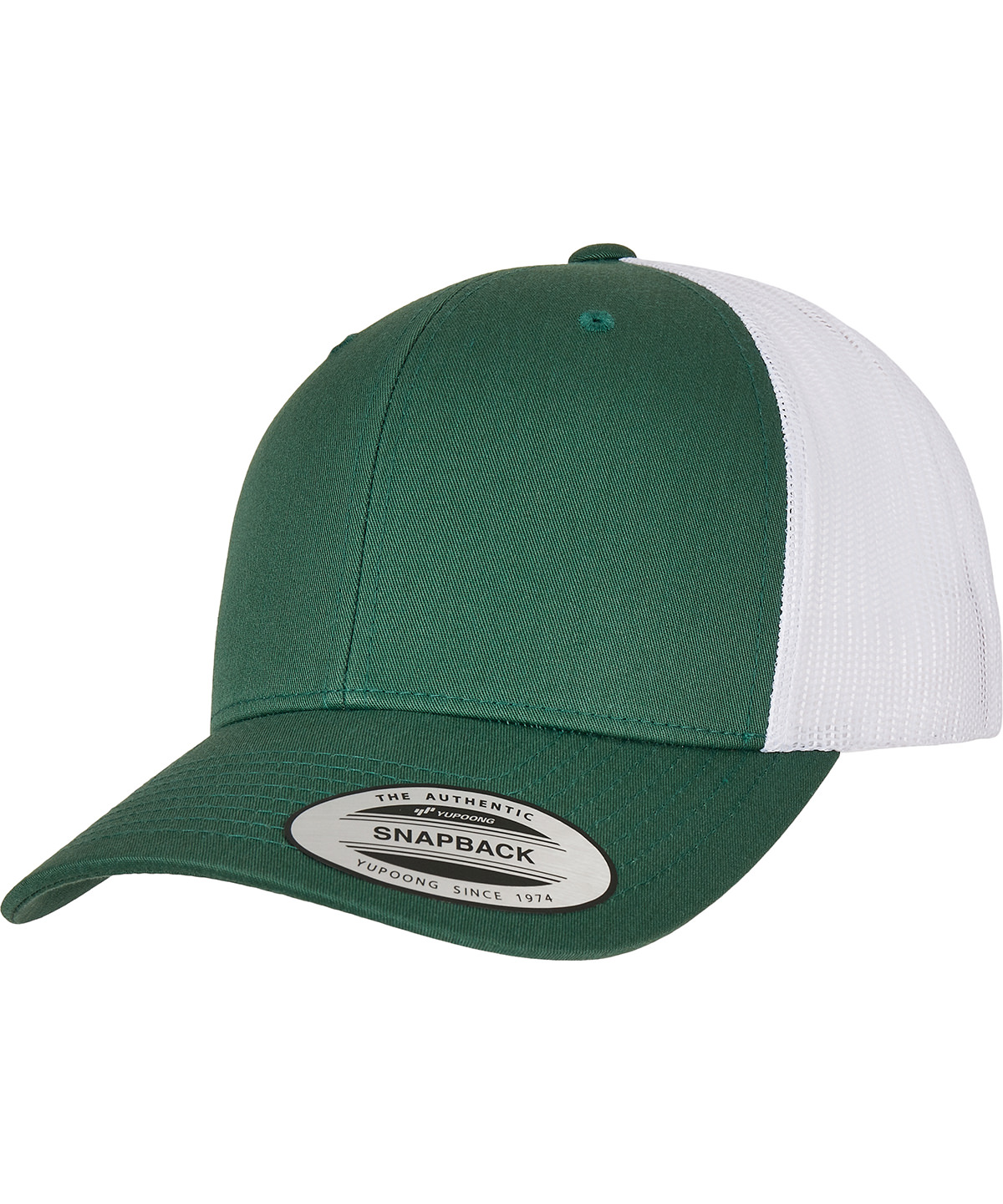 Retro trucker 2-tone (6606T) - Evergreen/White