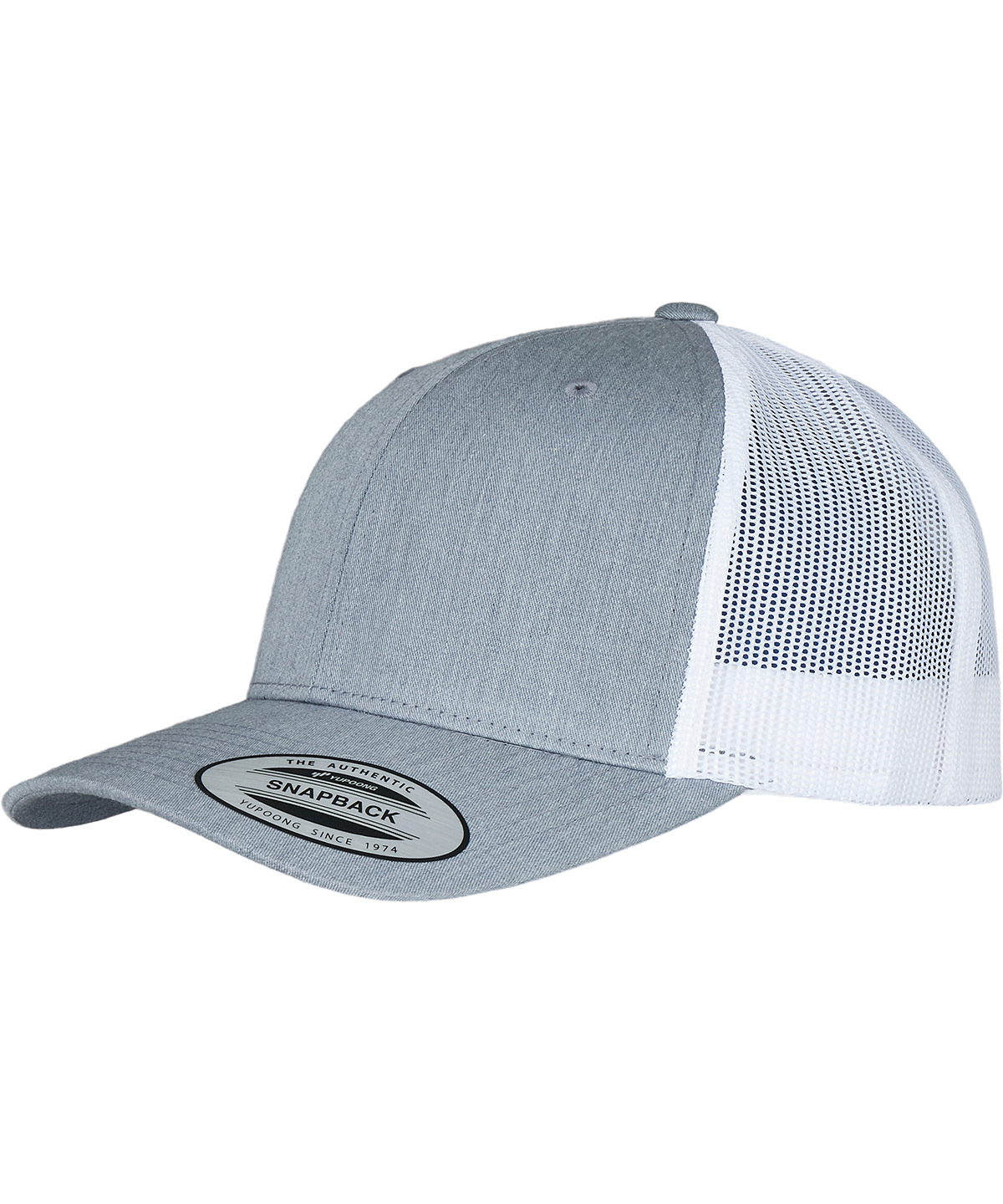Retro trucker 2-tone (6606T) - Heather/White