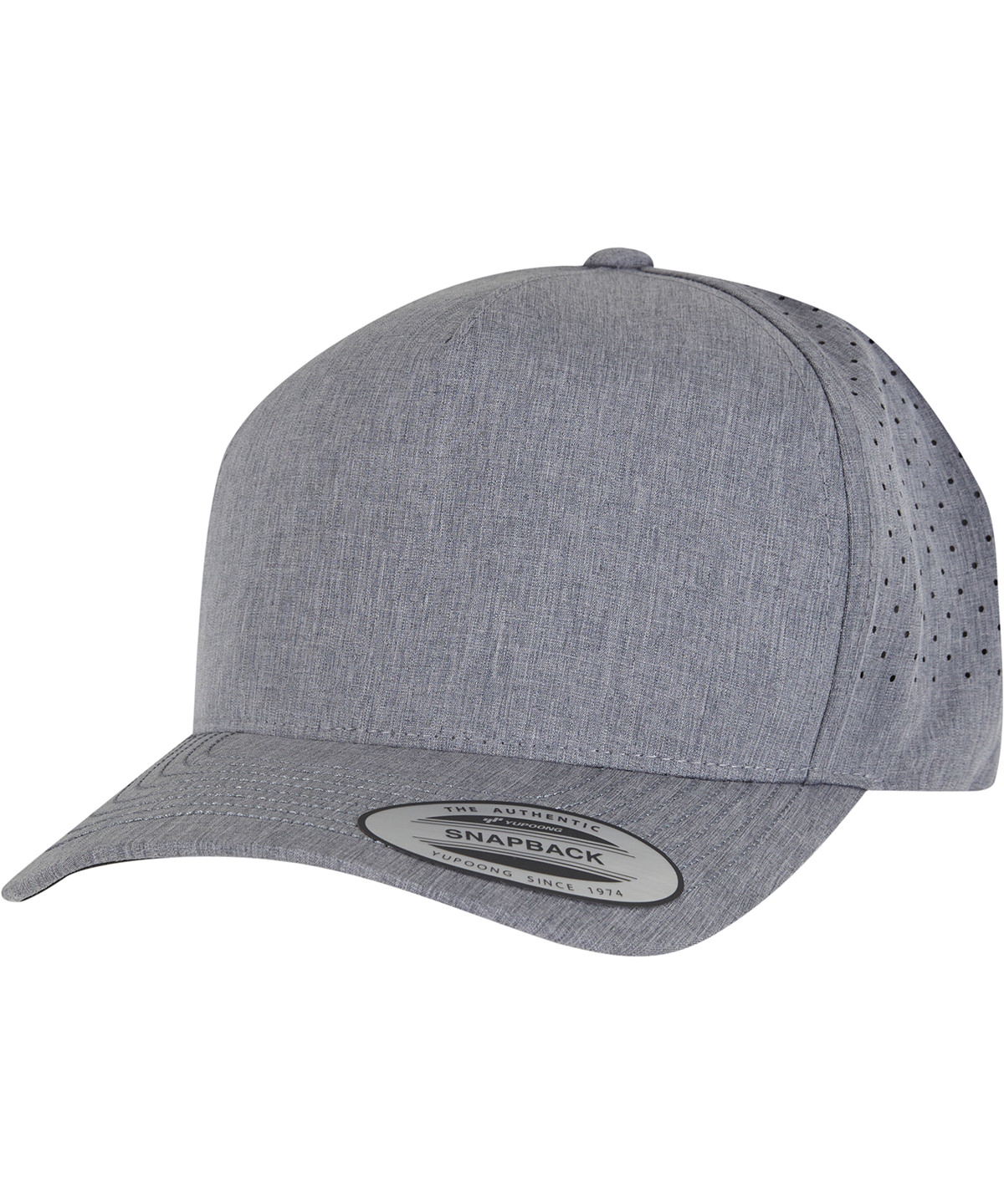 YP Classics® 5-panel snapback (5389AP) - Heather Grey