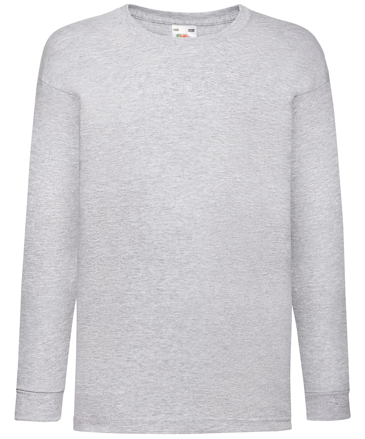 Kids long sleeve valueweight T - Heather Grey