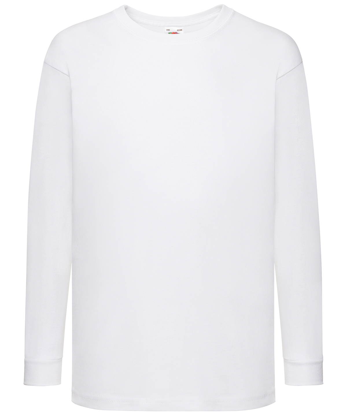 Kids long sleeve valueweight T - White