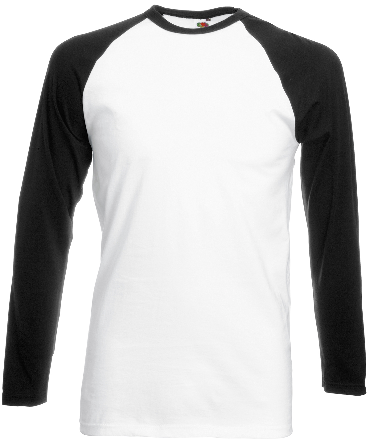 Long sleeve baseball T - White/Black