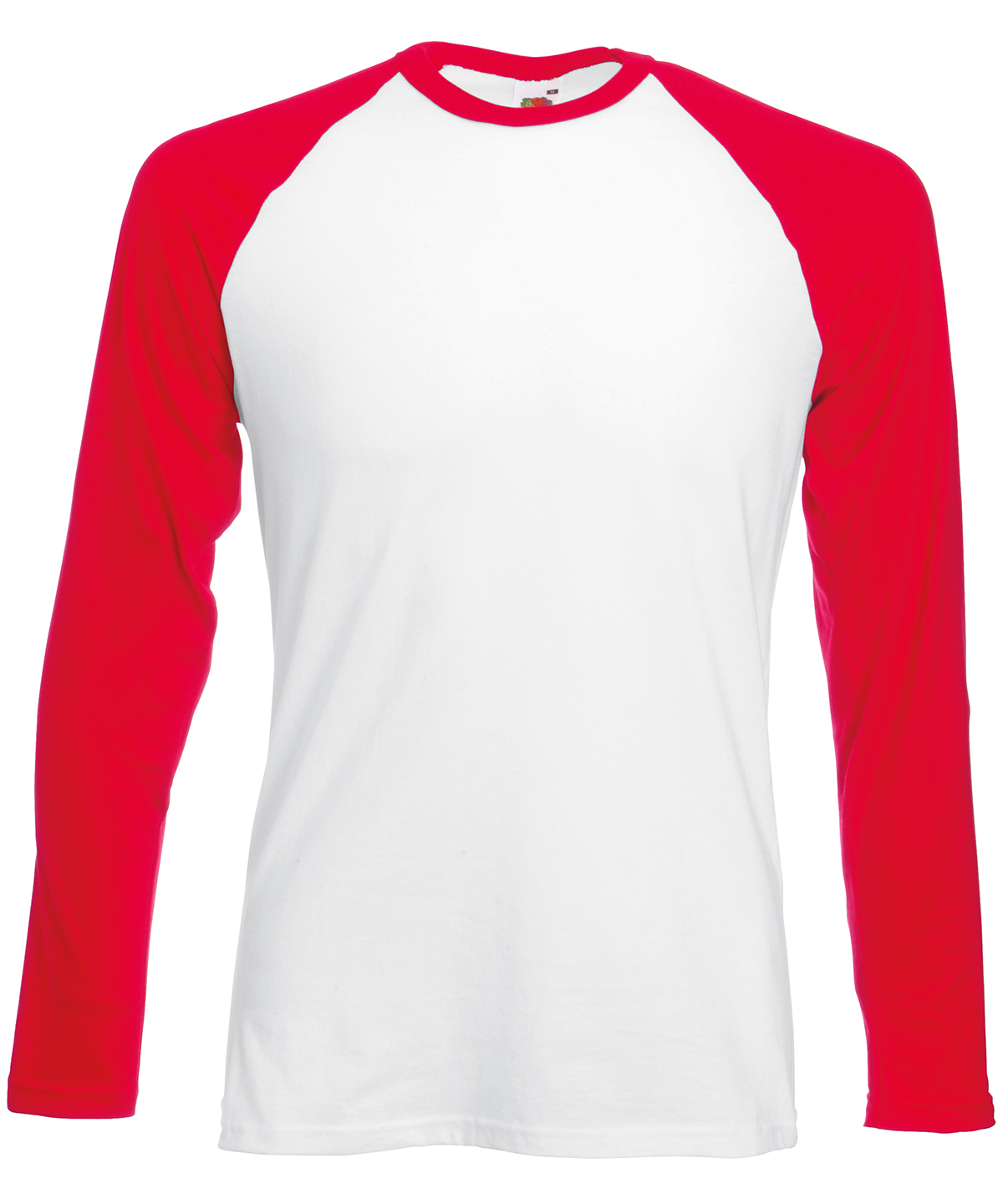 Long sleeve baseball T - White/Red
