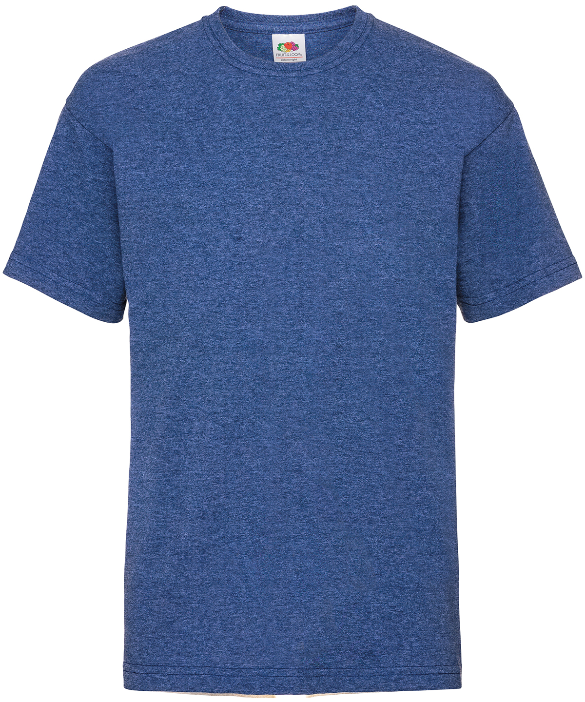 Kids valueweight T - Retro Heather Royal