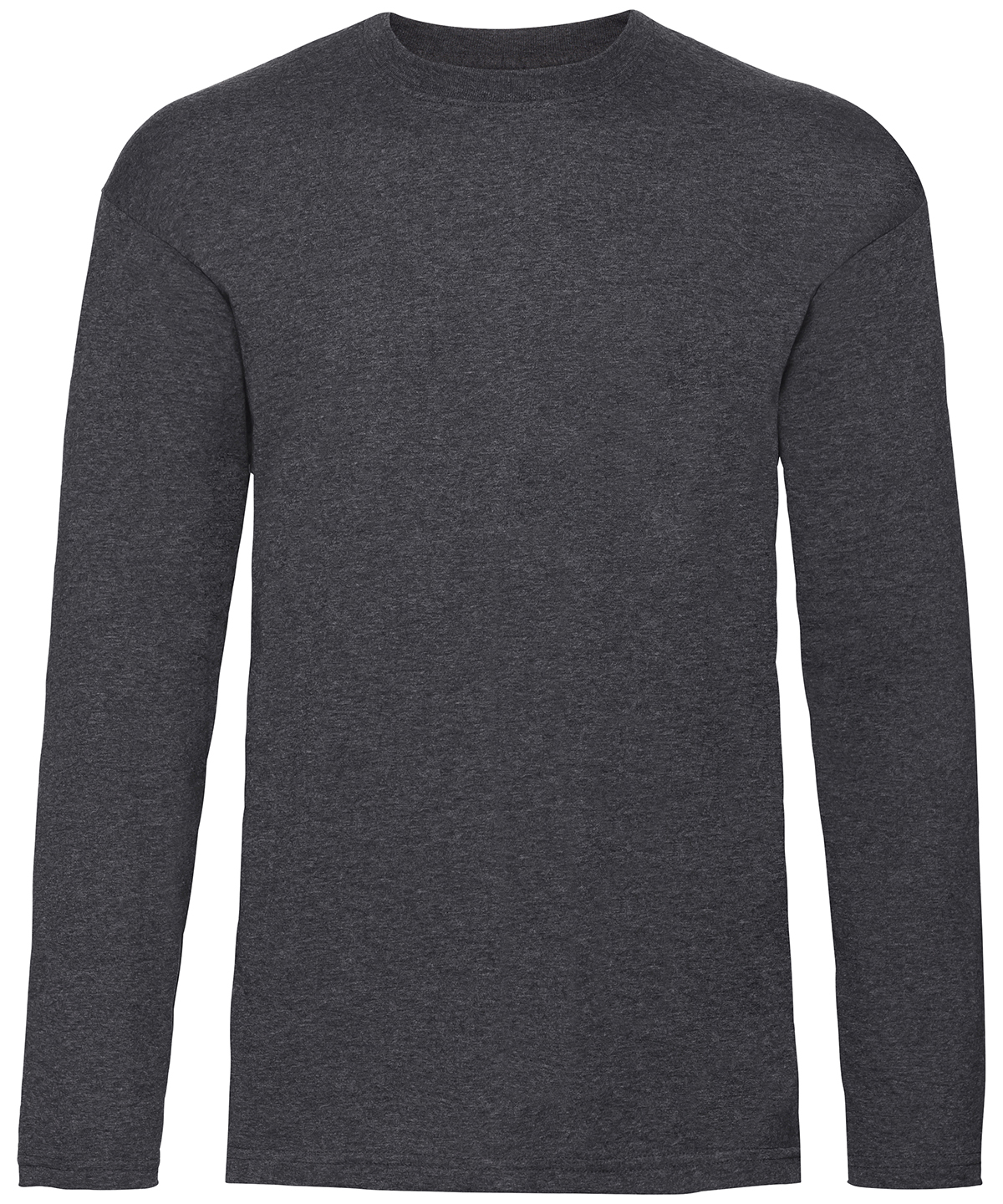 Valueweight long sleeve T - Dark Heather Grey