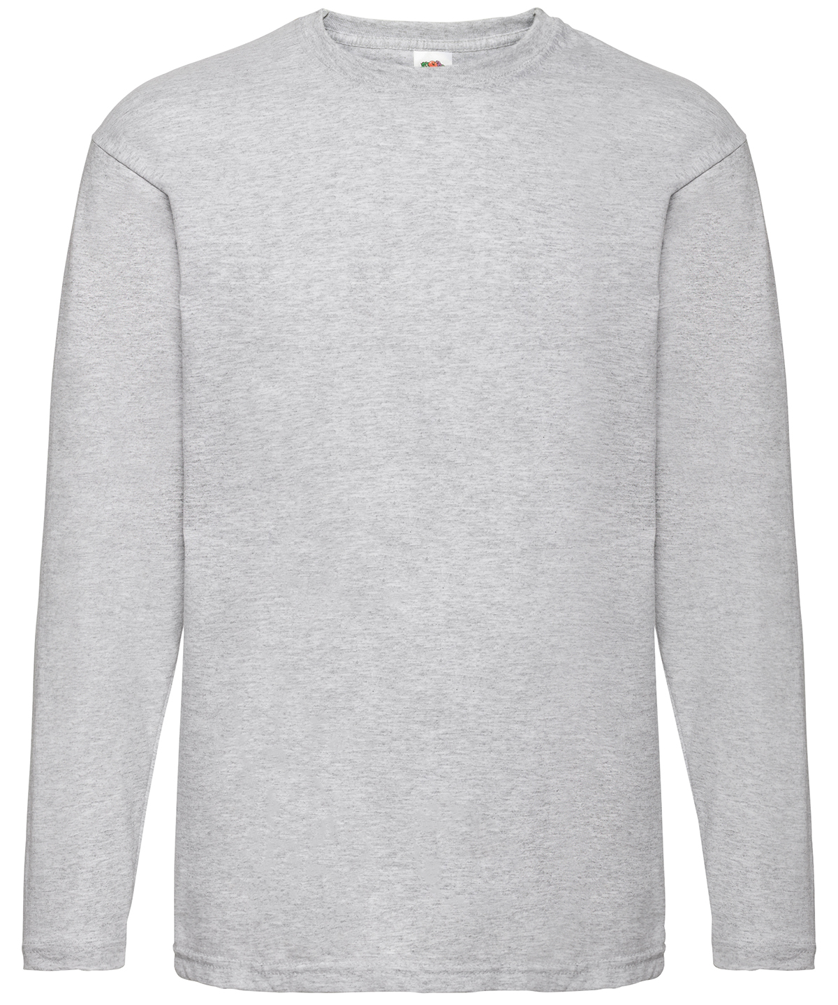 Valueweight long sleeve T - Heather Grey