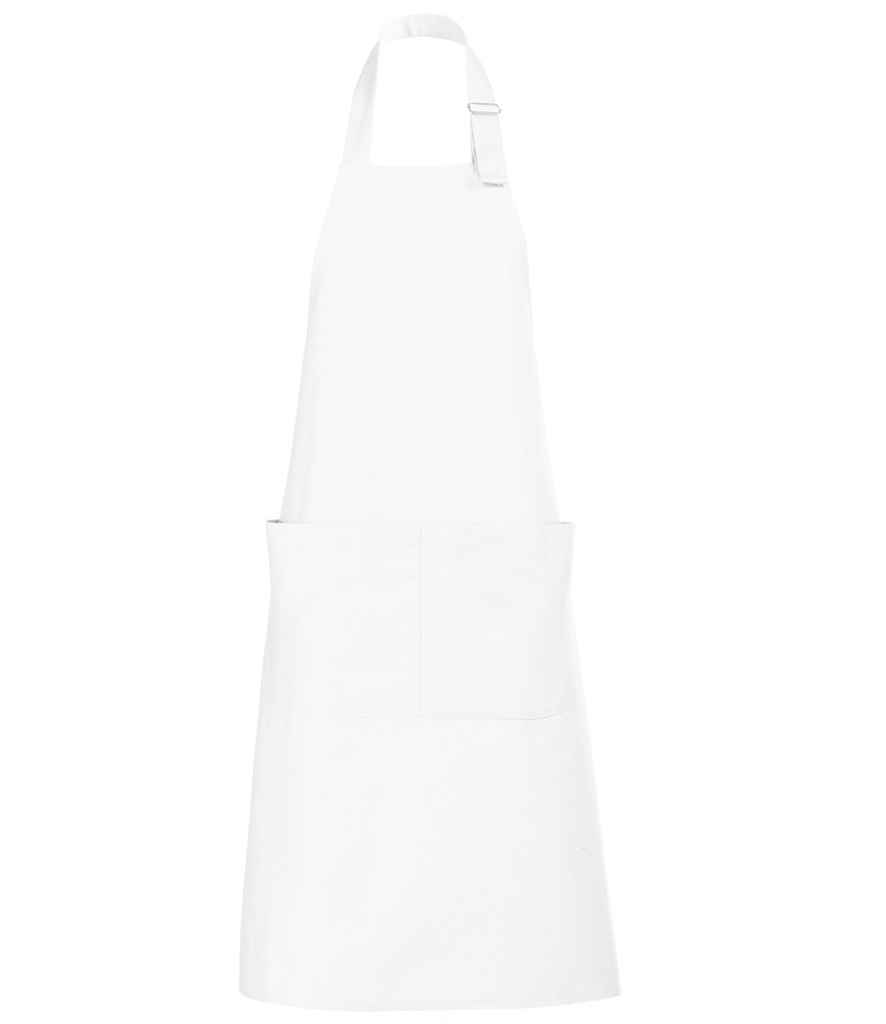 SOL'S Gala Long Bib Apron - White