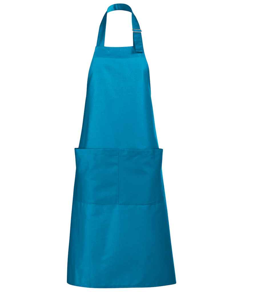 SOL'S Gala Long Bib Apron - Aqua