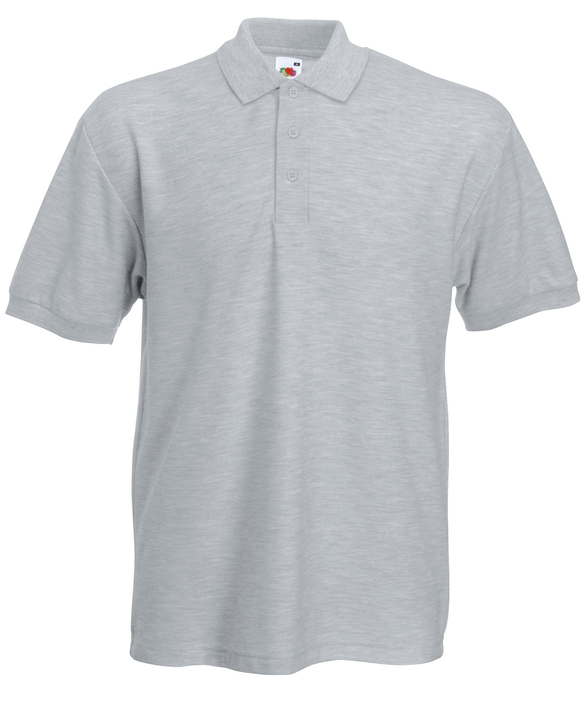 Heavyweight 65/35 polo - Heather Grey