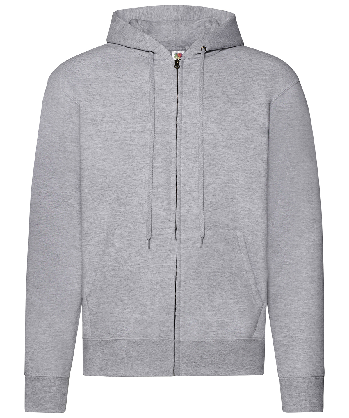 Classic 80/20 hooded sweatshirt jacket - Heather Grey