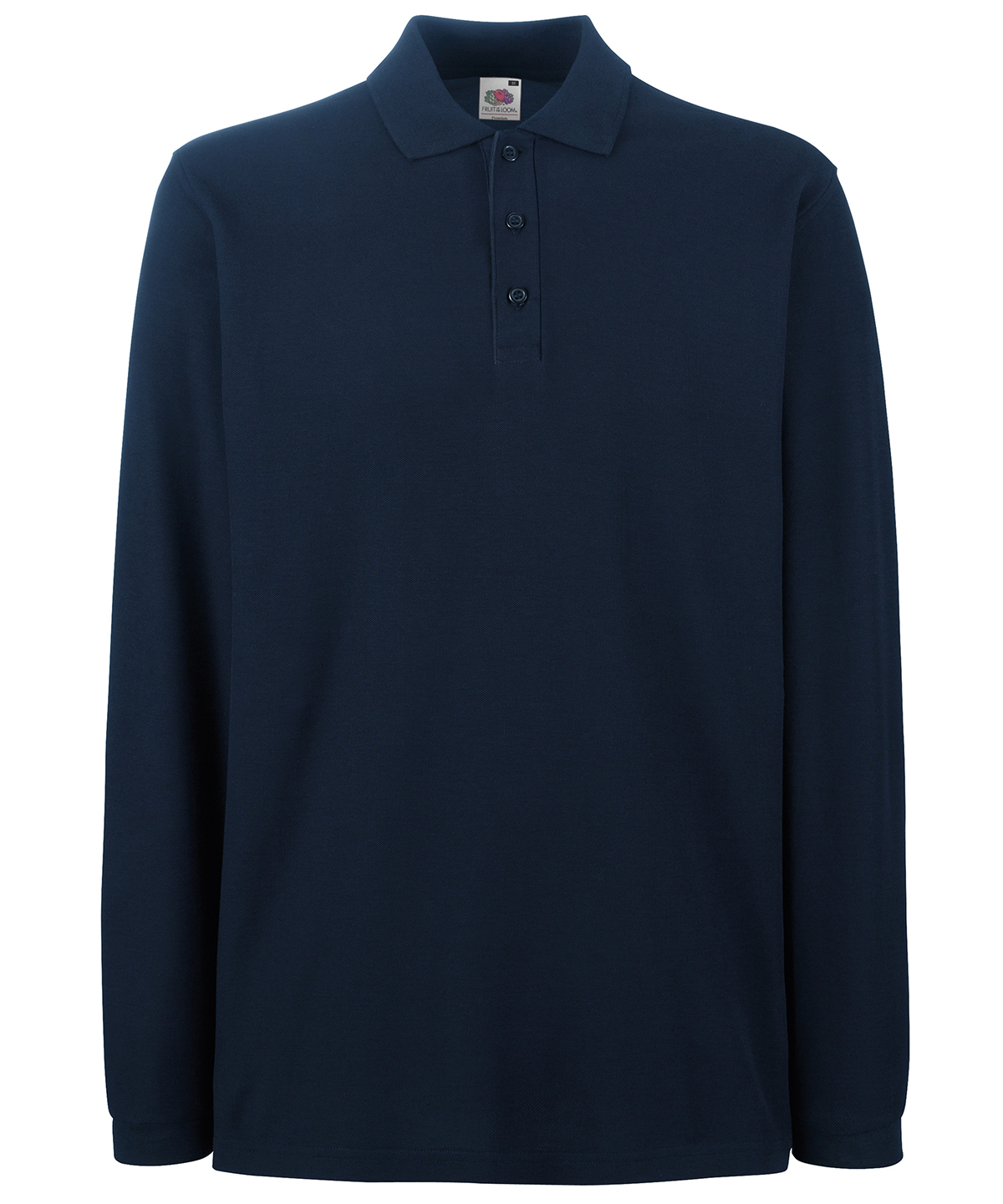 Premium long sleeve polo - Deep Navy