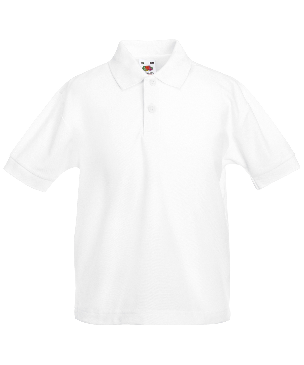 Kids 65/35 piqué polo - White