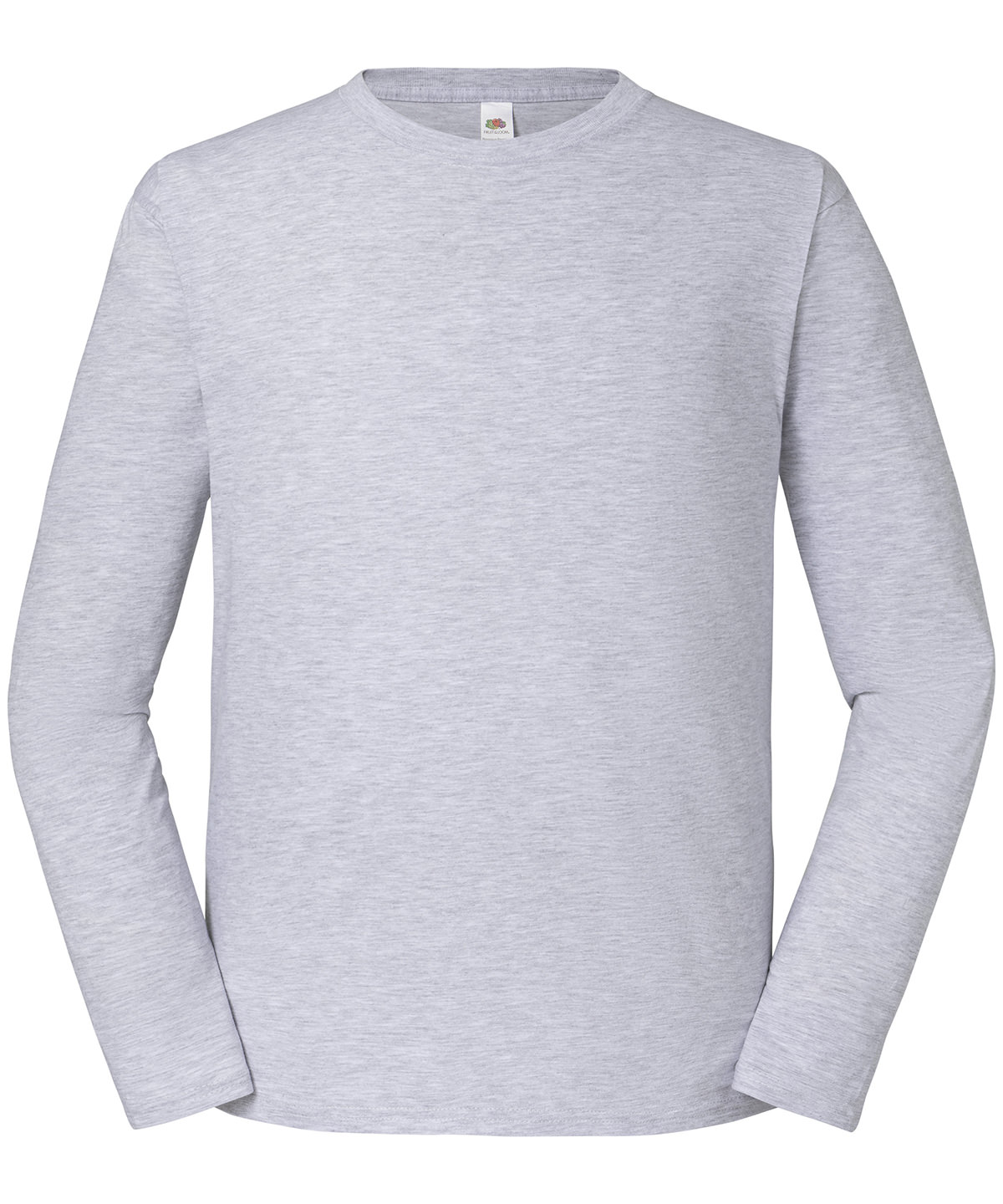 Iconic 195 ringspun premium long sleeve T - Heather Grey