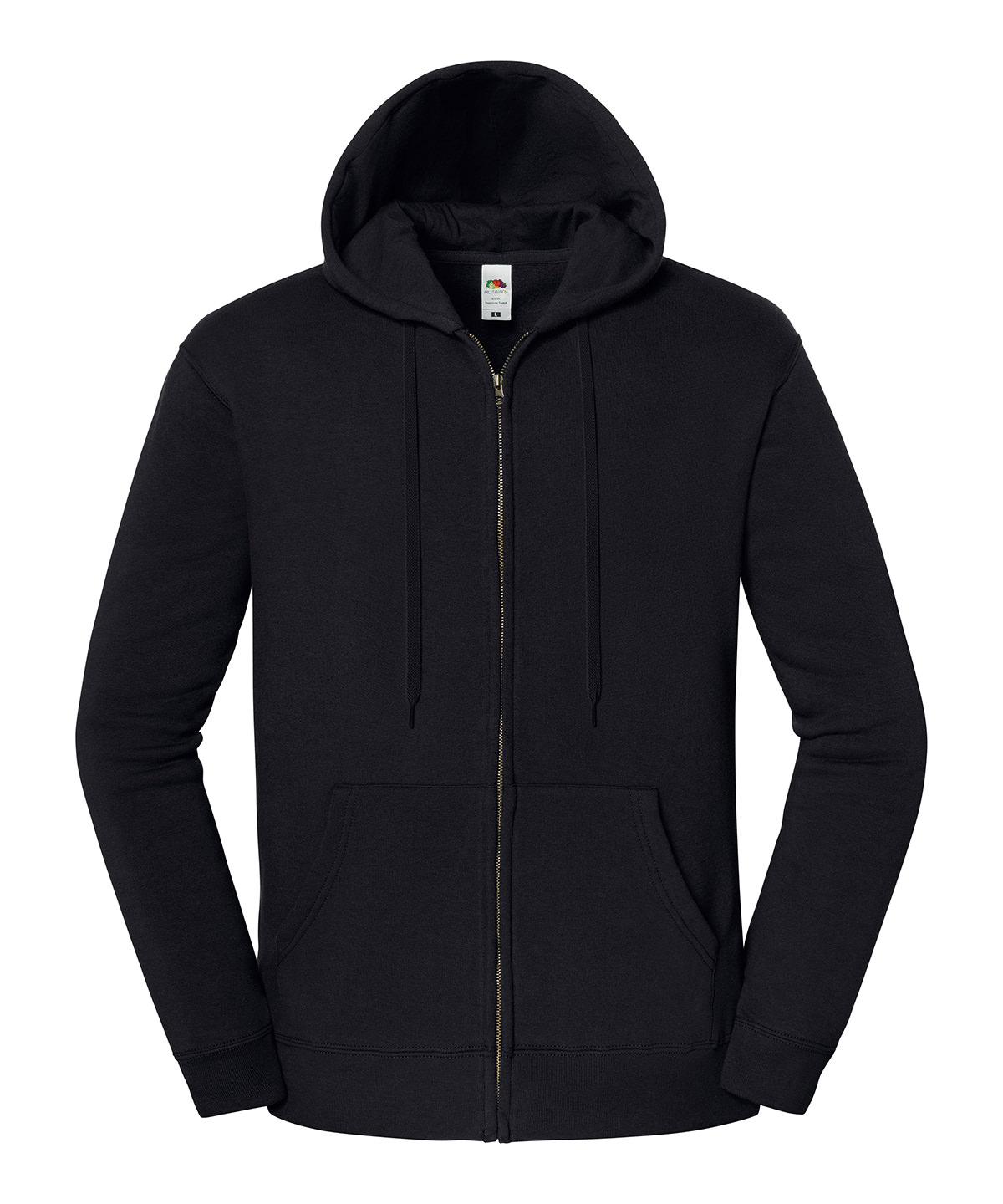 Iconic premium hooded sweat jacket - Black