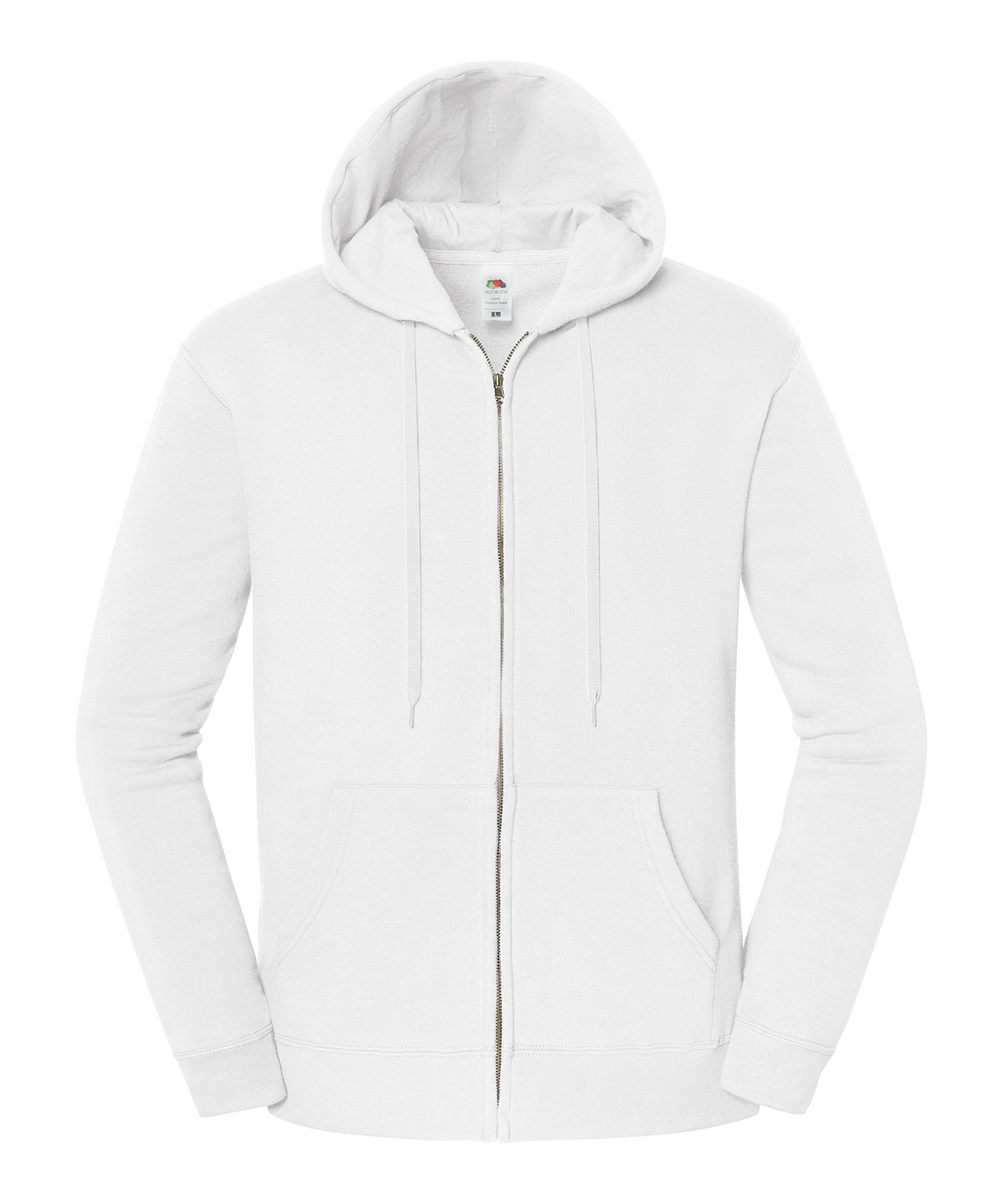 Iconic premium hooded sweat jacket - White