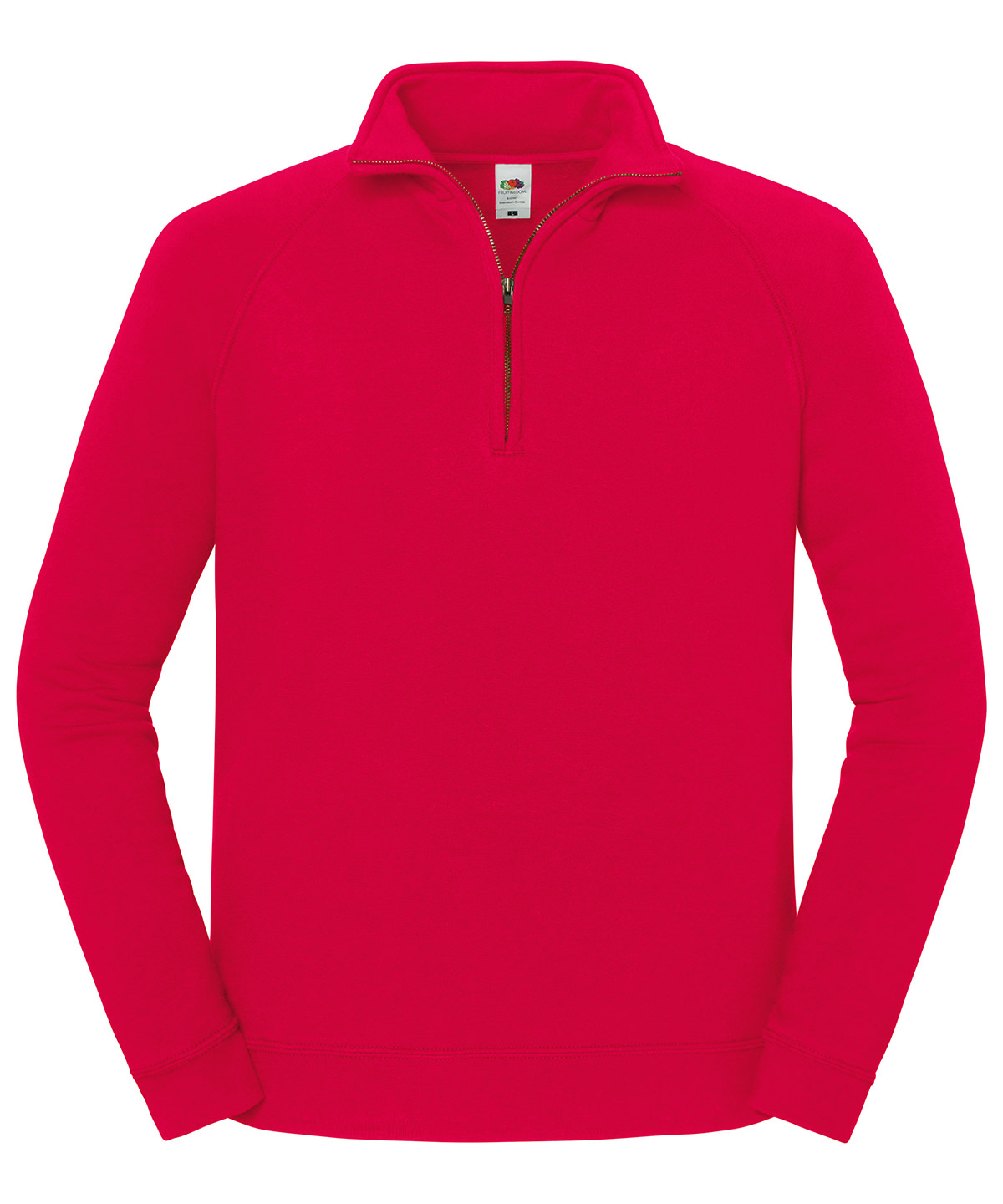 Iconic premium zip-neck sweat - Red