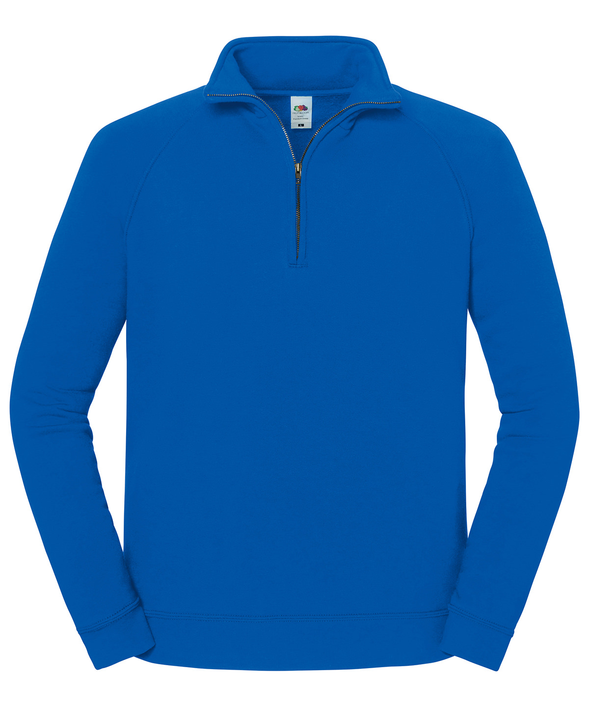 Iconic premium zip-neck sweat - Royal Blue