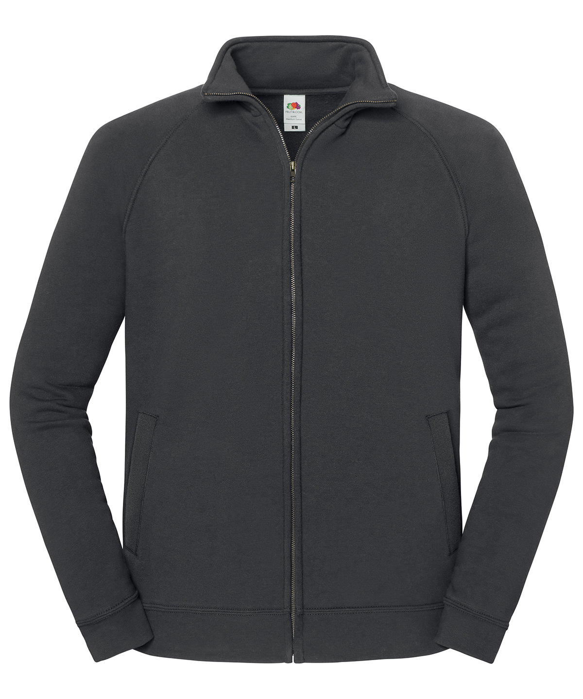 Iconic premium sweat jacket - Light Graphite